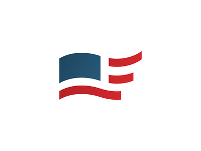 Frontier English Center america f flag logo mark symbol usa