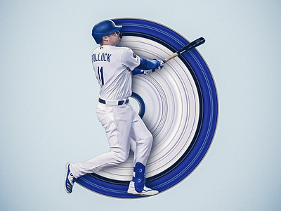 Home Run baseball design dodgers illustration photoshop pollock