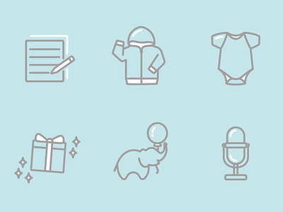 Story Icons for Monica + Andy archived story icons basic icons illustration instagram story line art
