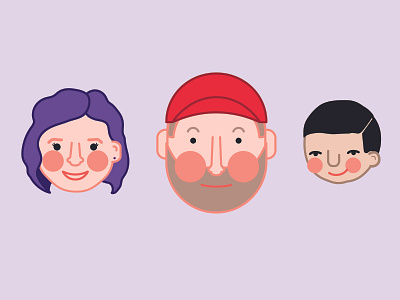 Family Illustration character family portrait illustrator sketch vector