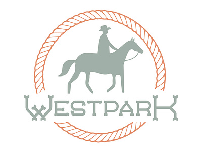 Westpark Logo illustration lockup logo work in progress
