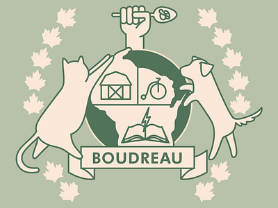 Boudreau Crest Vector Sketch