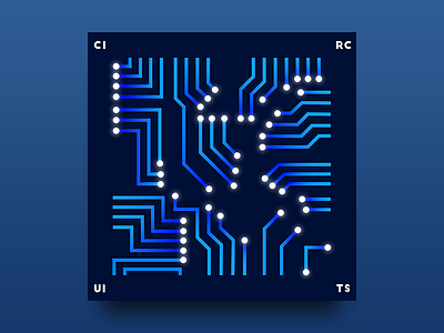 Circuits (Experimental) experimental flat design graphic design poster design