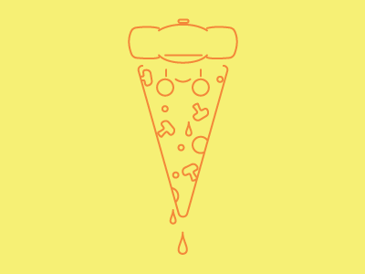 Pizza Friend Icon friend illustration pizza vector