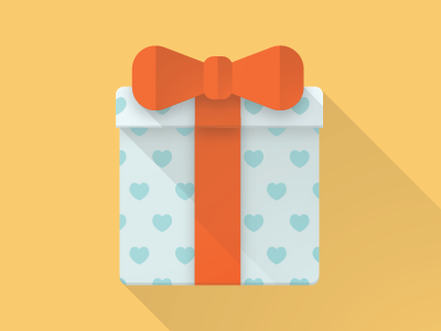 Gifts and Rewards bow box gift hearts present ribbon vector