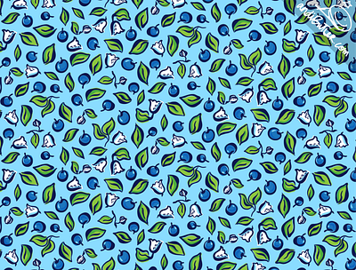 Blueberries blue design food fruit illustration surface design