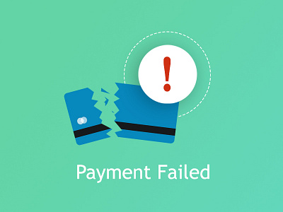 Payment faild app illustration ui ux vector web website