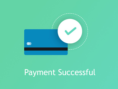 Payment Success app design flat illustration ui ux vector web website