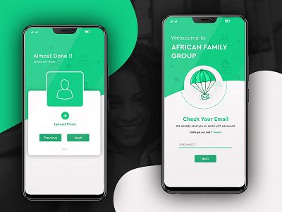 Design for African Family Group android animation app art design flat illustration login logo mobile page photoshop subscription typography ui ui ux design ux vector web website