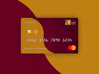 Investor card for Alior Bank Poland bank branding creditcard design illustration investor money photoshop poland