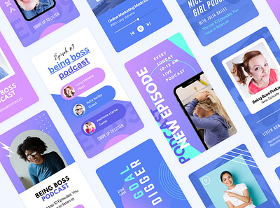 Podcast Instagram Stories Canva ad banner banner design design instagram instagram banner instagram post instagram stories instagram stories template instagram story instagram story template instagram template podcast podcast art podcast stories podcast story podcasting podcasts social media social media design social media templates