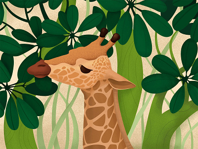 Giraffe ai design giraffe illustration ps