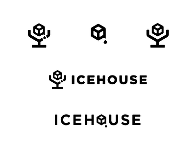 Icehouse Collective drip ice ice cube icehouse identity logo microphone record company