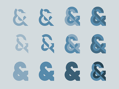Bevelled Geometric Sans Serif Ampersand ampersand bevel geometric shading type