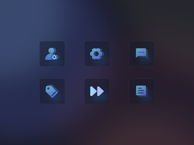 A set of texture icons