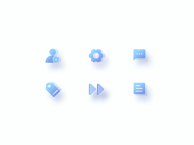 A set of icons block chain block chain icon design