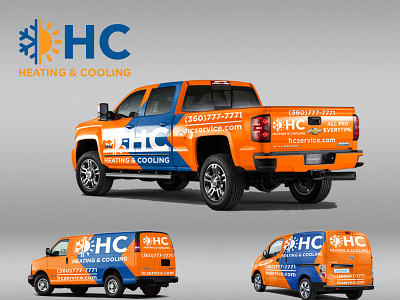 Vehicle Wrap for HC Heating Cooling Company