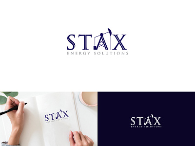Stax Logo accounting branding company dean birim design financial flat logo oil and gas va studio va studio396 vector