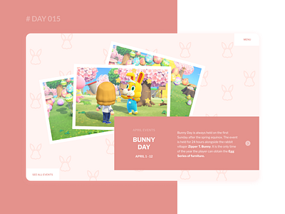 Daily UI 015 - Animal Crossing Event Page Design