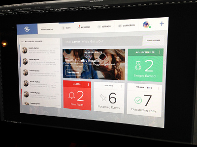 HR Dashboard Concept WIP app dashboard design flatish hr interface software ui web app widgets