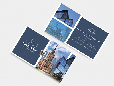 Okeask business card businesscard design illustration logo logodesign logotype vector