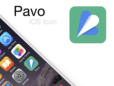 Pavo IOS Icon app design flat icon icon design illustration ios icon vector