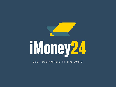 IMoney 24 branding flat illustration logo vector