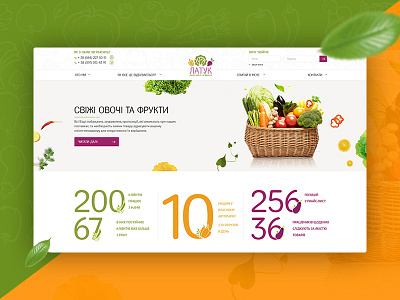 Natural Farming eco food green health ui ux vegetables