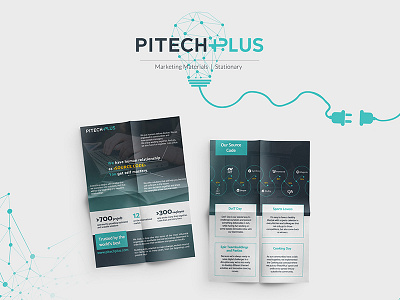 PitechPlus | Flyer branding design graphic marketing marketingmaterials tech
