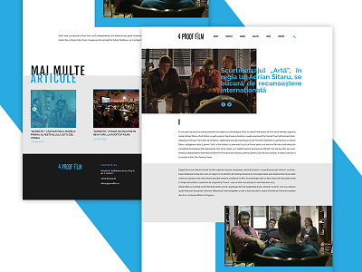 Web | Romanian Film Production Company branding clean contemporary design film graphic minimalist ui ux webdesign