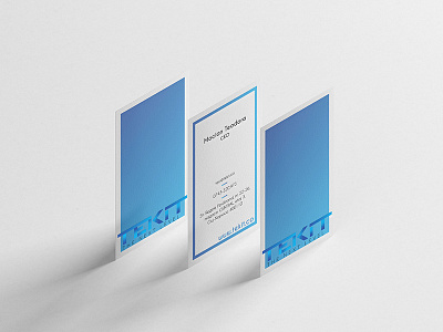 Business Cards blue business card clean design gradient graphic minimalist print