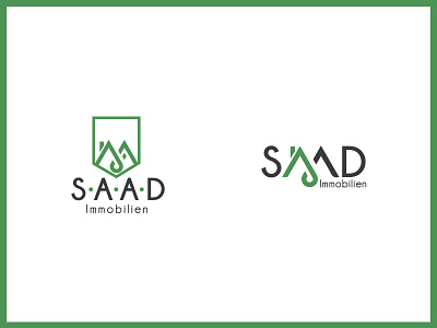Logo Design // SAAD Immobilien brandind contemporary graphic design real estate real estate agency rebranding redesign