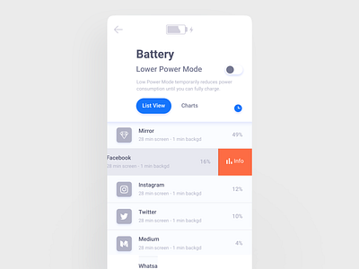 Battery App app colors concept design figma icon typography ui ux visual