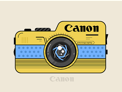 Canon Camera ( Ai File ) ai camera canon download illustrator vector