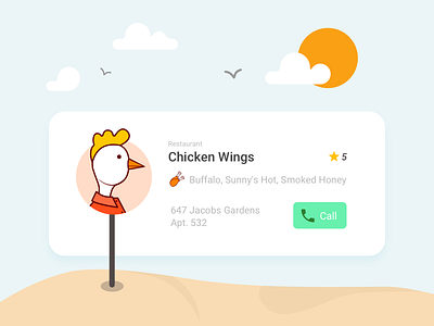 Chicken Wings chicken empty space ios pin new place place ui ux wings