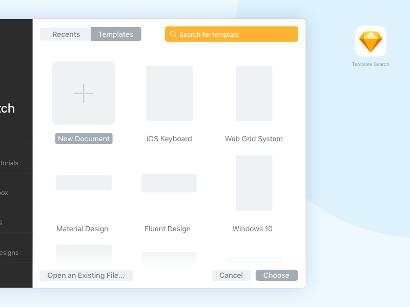 Sketch Template Search Feature Suggestion Search By Muzli