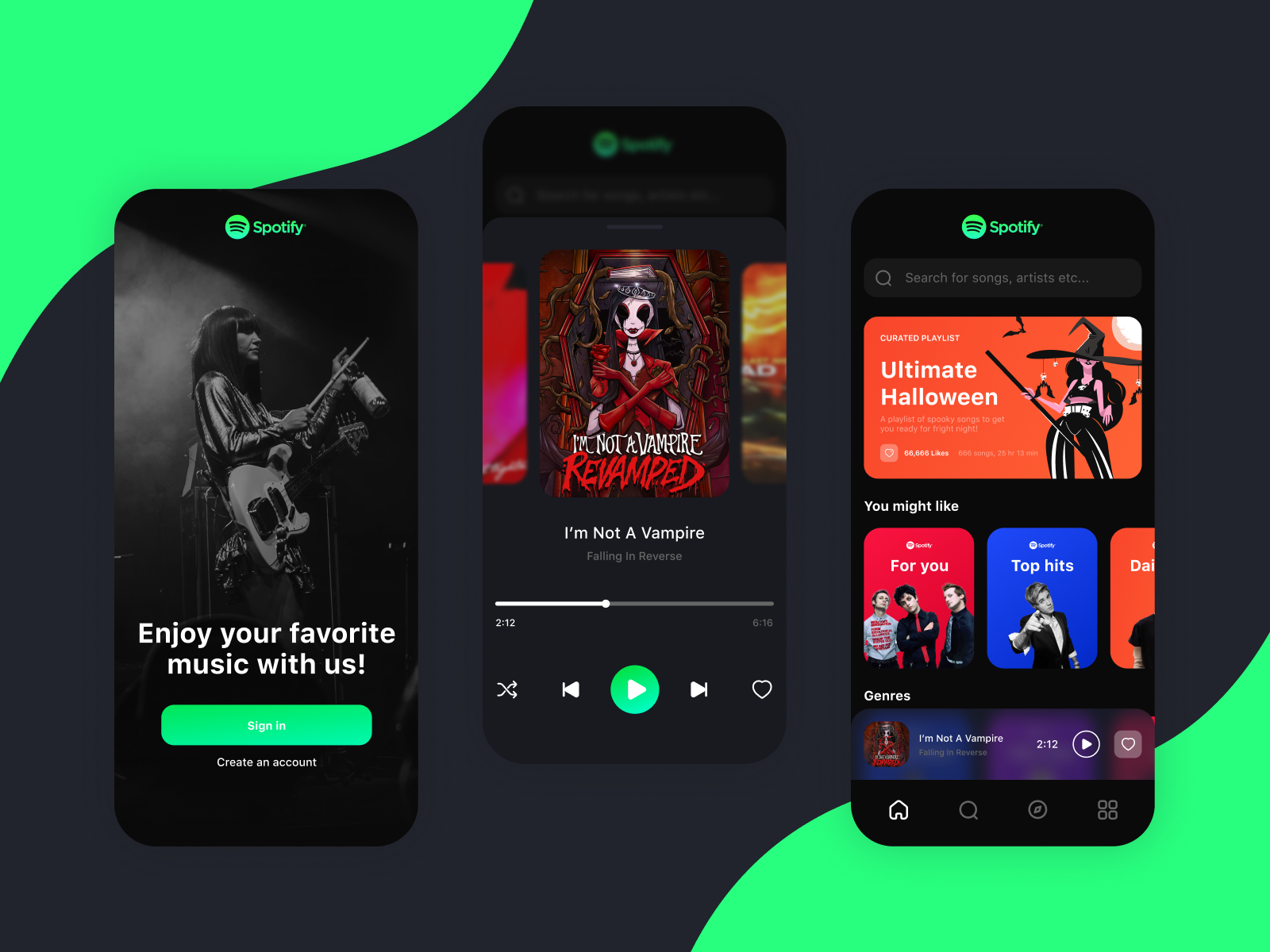 Spotify App Redesign Concept By Dmitry Mikhaylov On Dribbble