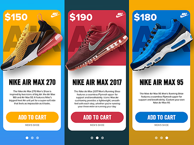 Nike In-App Promotions Concept ads app flat freebie interface nike parallax promotion sketch sport ui ux