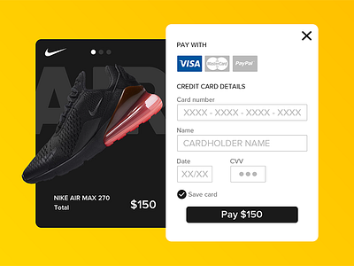 Daily UI challenge #002 - Credit Card Checkout