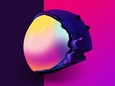Space helmet design figma glass helmet illustration photoshop pink purple space ui ux vector