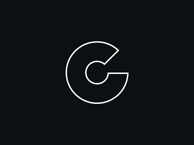 "C" Logo Concept – Black & White