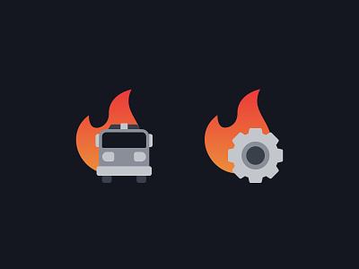 Additional Icons for Firelabs control fire fire department fire truck flat flat design flat design flatdesign gradient icon icon design icon set iconography icons logo management orange symbol vector