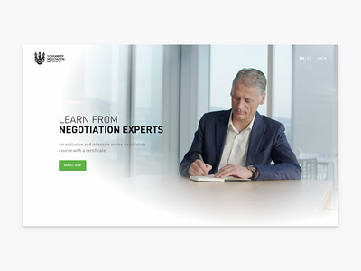 Landing Page for Negotiation Online Course