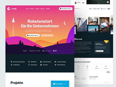 Landing Page for Agency