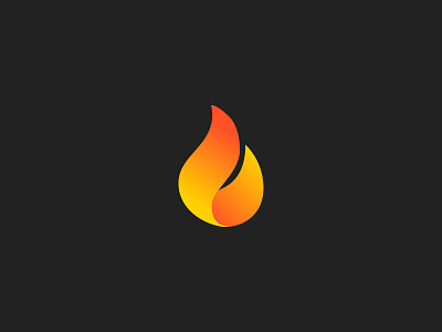 Blazehost Logo brand branding design flame logo orange red