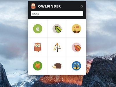 Owl Finder app desktop electronjs finder icon nodejs