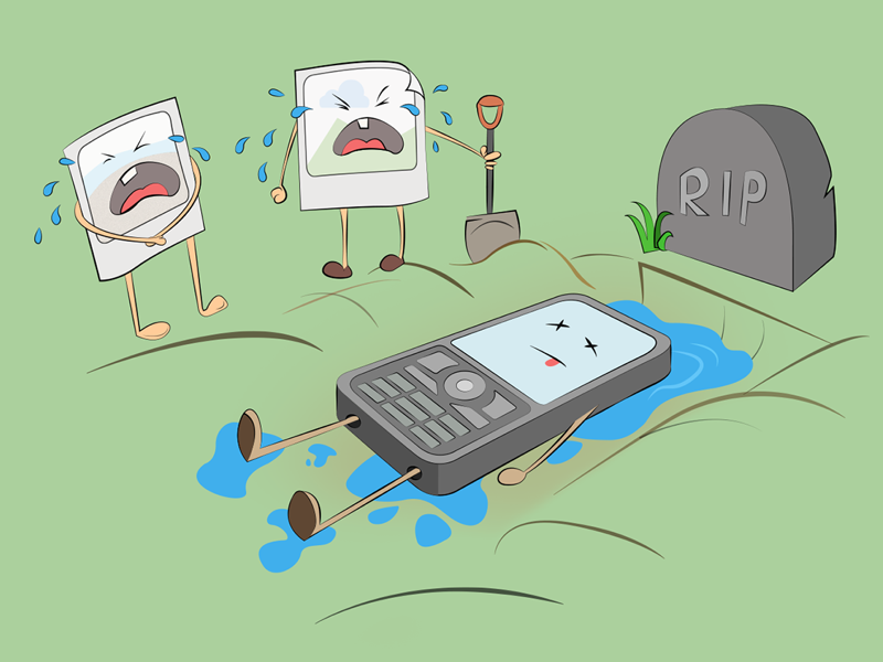 Dead phone by Sooraj MV on Dribbble