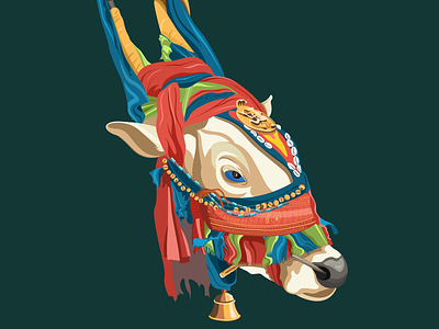 Kole Basava (Decoarated Bull) WIP bull cow decorated-animal hinduism holy holy-cow india kole-basava