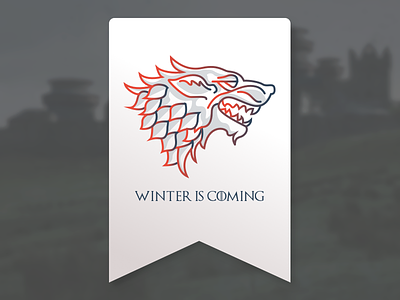 House Stark Freebie direwolf game-of-thrones john-snow winter-is-coming winterfell