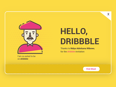 Hello Dribbble! debut first shoot say thanks
